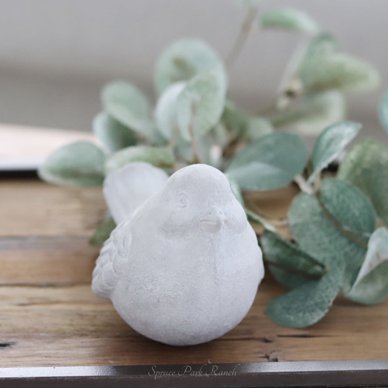 Cement Bird Figurine