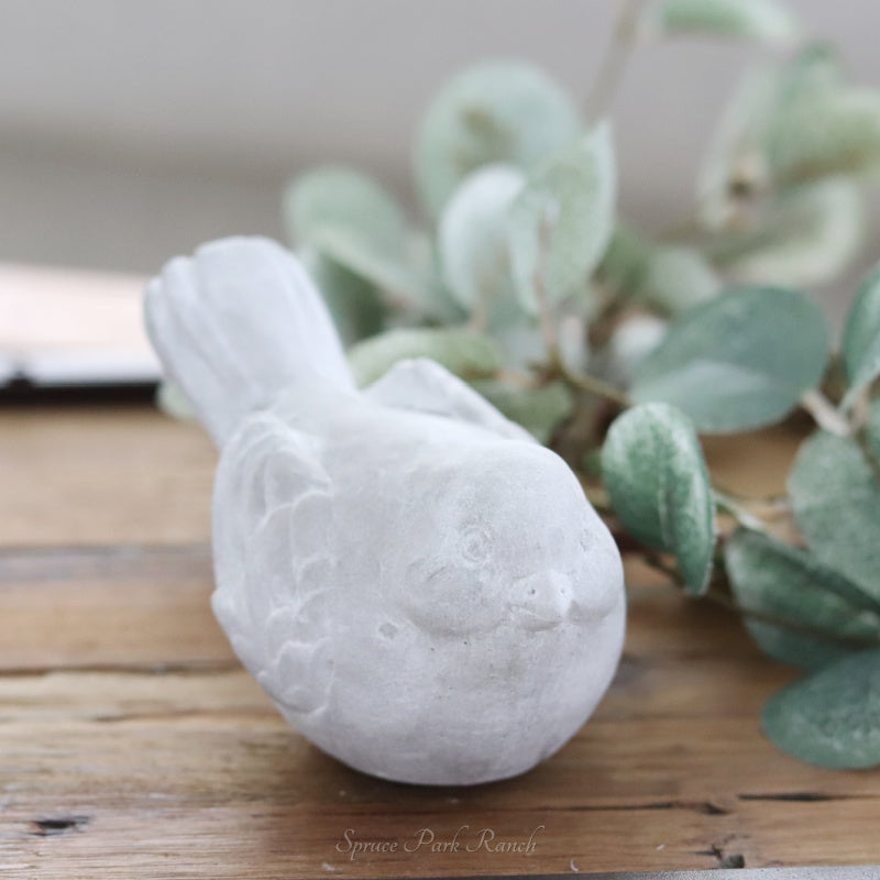 Cement Bird Figurine
