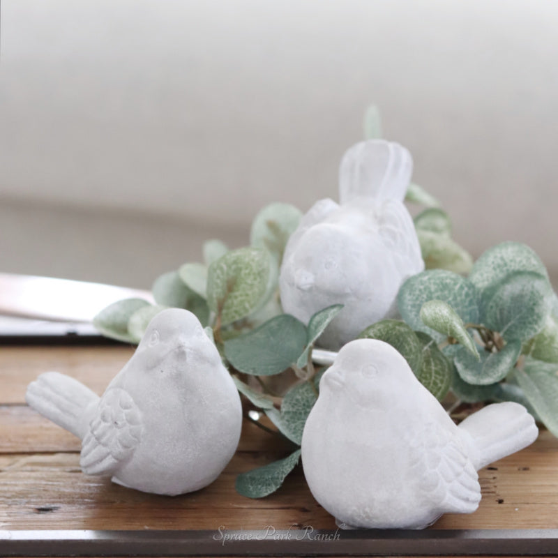 Cement Bird Figurine