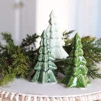 Iridescent Ceramic Green Tree