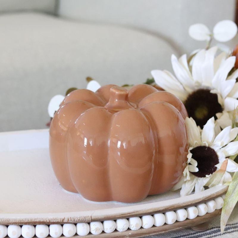 Ceramic Glazed Pumpkin