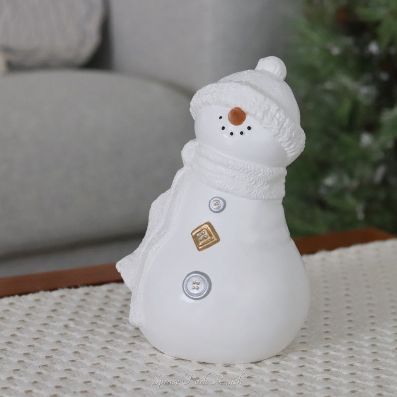 Ceramic Button Snowman