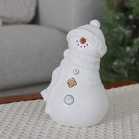 Ceramic Button Snowman