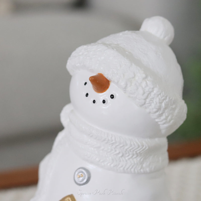 Ceramic Button Snowman