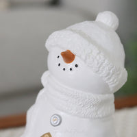Ceramic Button Snowman