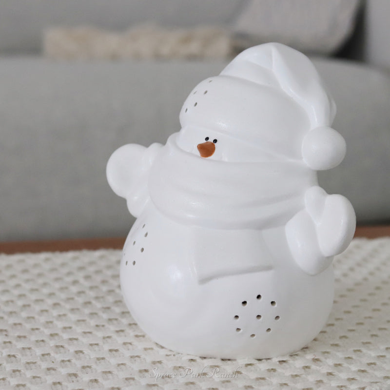 Ceramic Snuggles Snowman Large