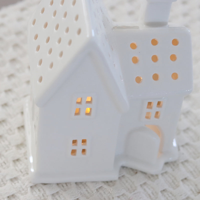 Ceramic Farmhouse Tealight Holder