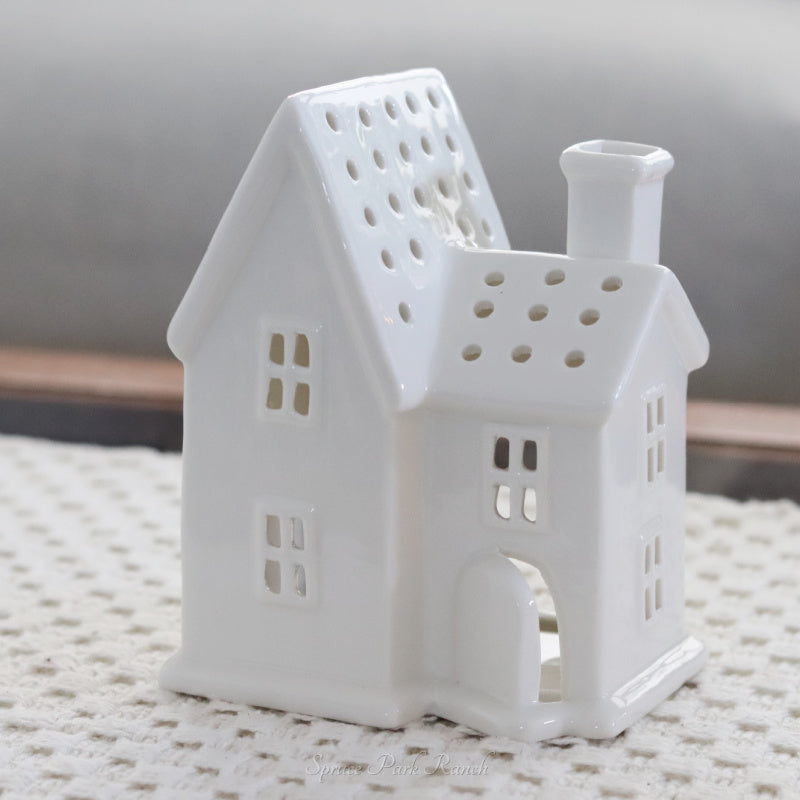 Ceramic Farmhouse Tealight Holder