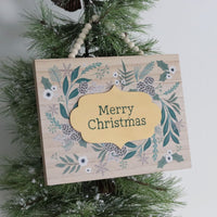 Beaded Handle Christmas Wall Hanging Merry