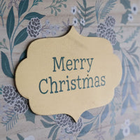 Beaded Handle Christmas Wall Hanging Merry