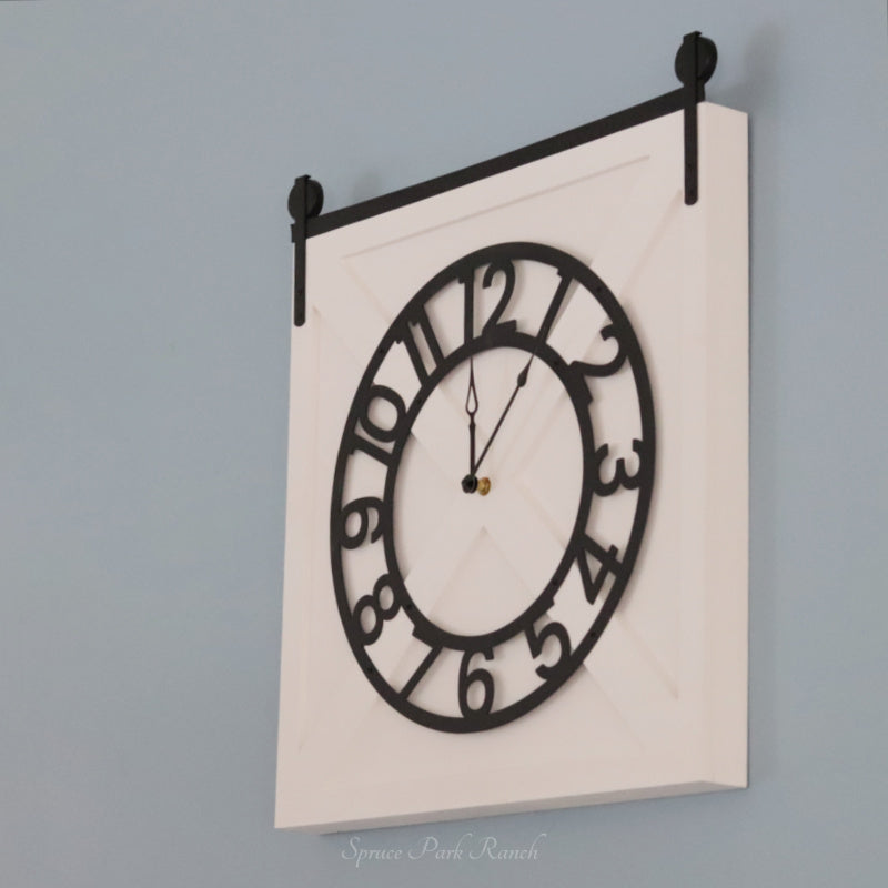 Barn Door Wall Clock