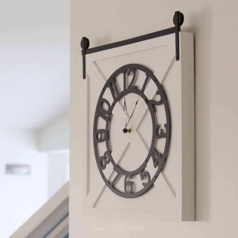 Barn Door Wall Clock