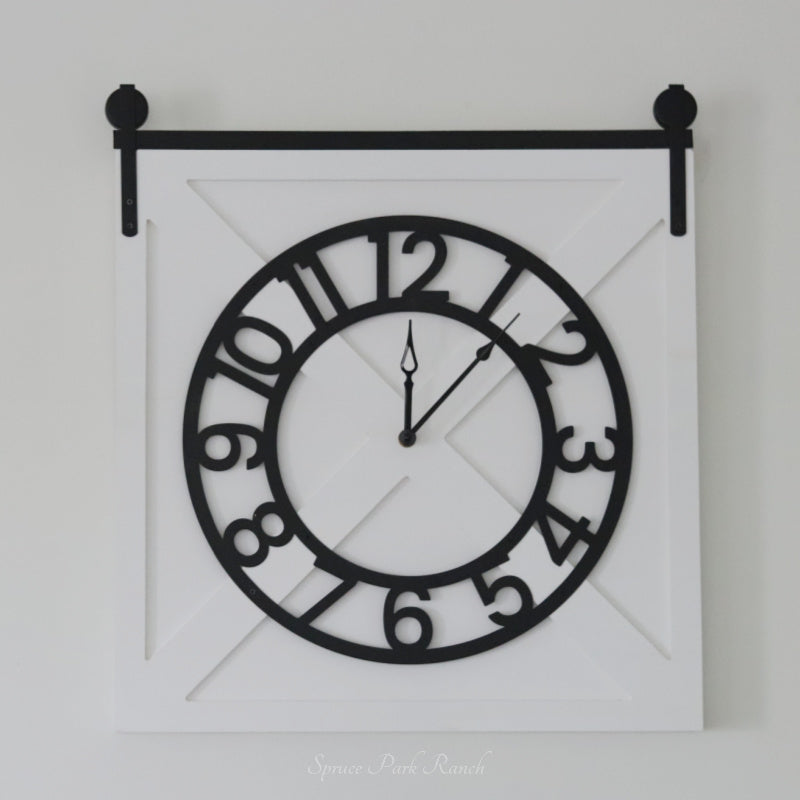 Barn Door Wall Clock