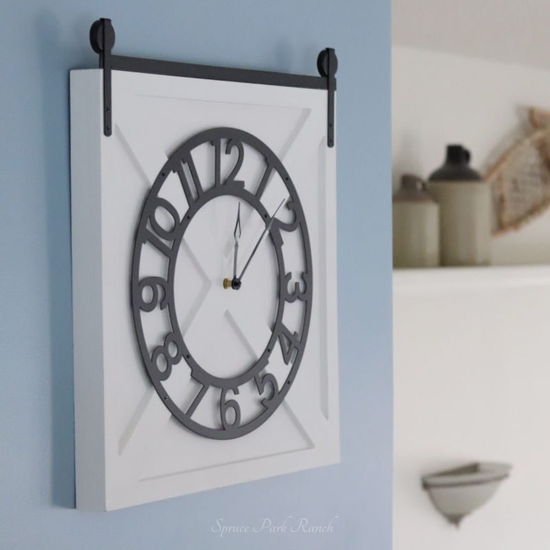 Barn Door Wall Clock