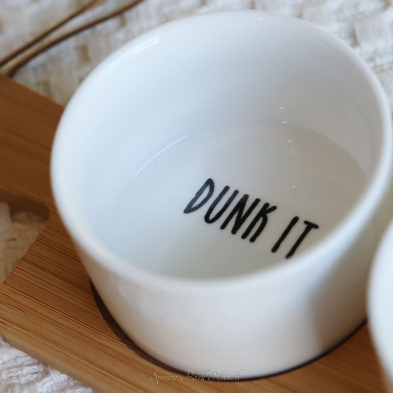 Condiment Bowl & Tray Set