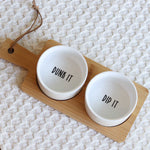 Condiment Bowl & Tray Set