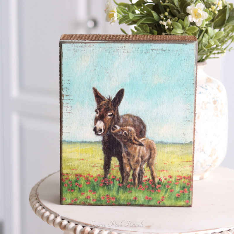 Donkey Block Sign