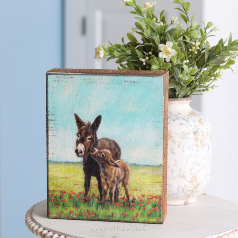 Donkey Block Sign