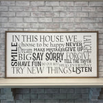 In This House Sign