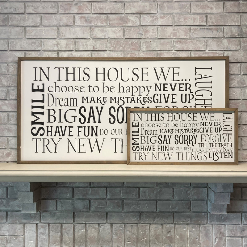 In This House Sign