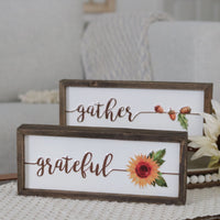 Embossed Harvest Sign