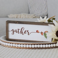 Embossed Harvest Sign