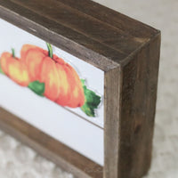 Embossed Harvest Sign