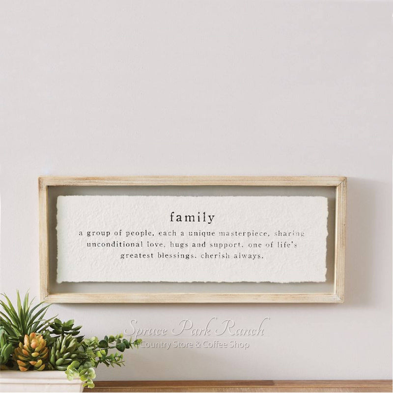 Glass Plaque Family Home