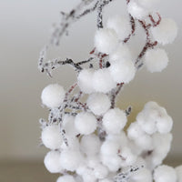 White Flocked Berry Pick