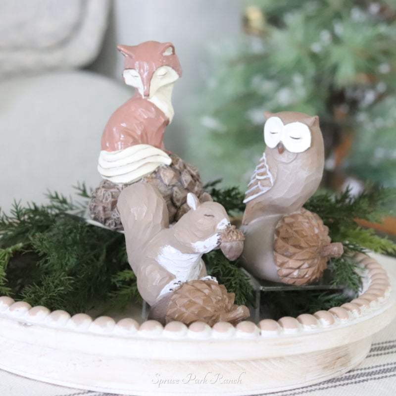 Forest Animal Resin Acorn