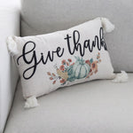 Give Thanks Harvest Tassel Pillow