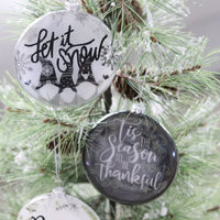 Scandi Glass Disc Tree Ornament