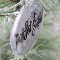 Scandi Glass Disc Tree Ornament