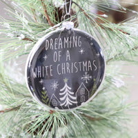 Scandi Glass Disc Tree Ornament