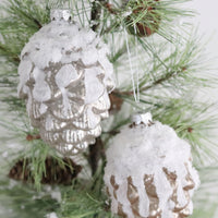 Glass Pinecone Ornament