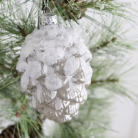 Glass Pinecone Ornament