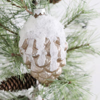 Glass Pinecone Ornament