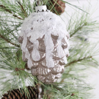 Glass Pinecone Ornament