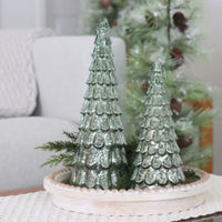 Green Glass LED Tree
