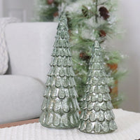Green Glass LED Tree