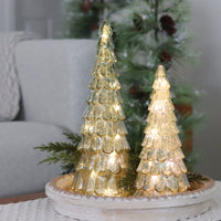 Green Glass LED Tree