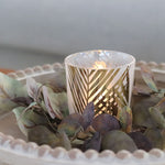 Gold Leaf Tealight Candle Holder