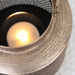 Gold Mesh Metal Lantern