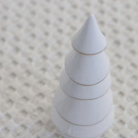 Gold Rim White Ceramic Tree