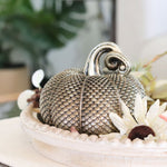 Antique Textured Gold Resin Pumpkin