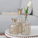 Hand Painted Gold Etched Vase