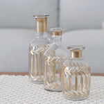 Hand Painted Gold Etched Vase