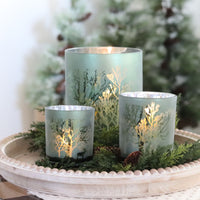 Green Tree Candle Holder