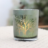 Green Tree Candle Holder