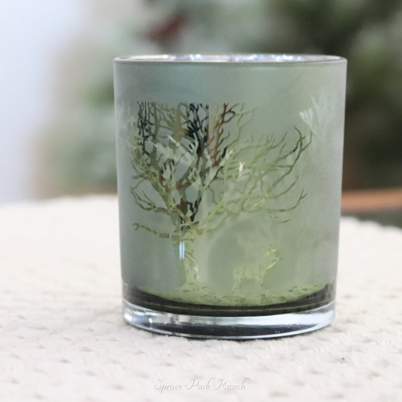 Green Tree Candle Holder